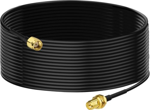 BINGFU WiFi Antenna Hosszabbító Kábel 10m - RP-SMA Csatlakozók, RG174 Koaxiális, Router, Biztonsági Kamera, PCIE Hálózati Kártya Kompatibili