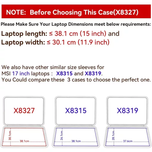 Geantă rigidă de protecție Smatree X8327 pentru laptop gaming MSI Raider GE78 HX de 17 inch