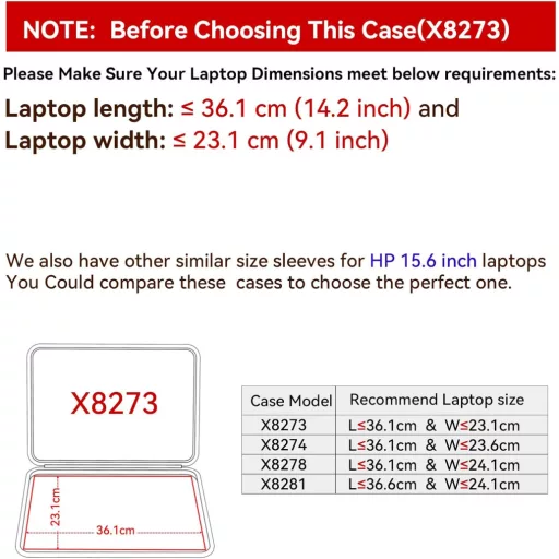Smatree EVA tvrda zaštitna torbica za 15,6" HP Envy X360 laptop