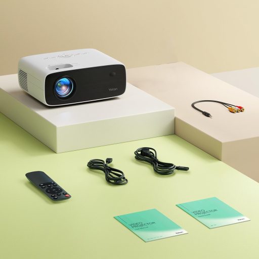 YOTON Y6 4K Projektor - Natív 1080P Full HD, 18000 Lumen, Bluetooth, Hordozható Házimozi Vetítő, iOS/Android/PC/PS5/HDMI/USB Kompatibilis