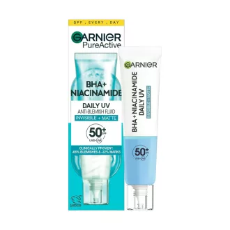   Garnier Invisible Matt SPF 50+ Napvédő Fluid Akné és Pattanások Ellen 40ml