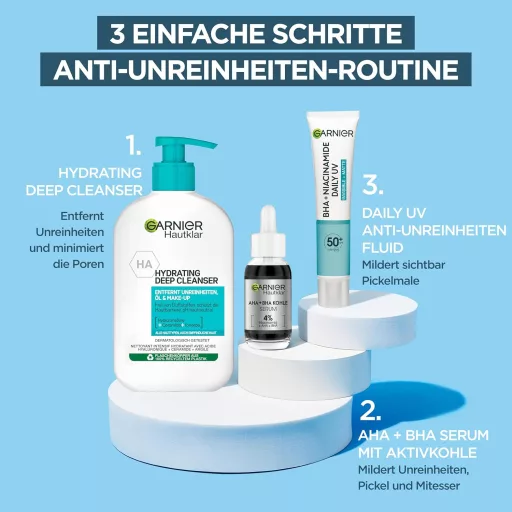 Garnier Invisible Matt SPF 50+ Napvédő Fluid Akné és Pattanások Ellen 40ml