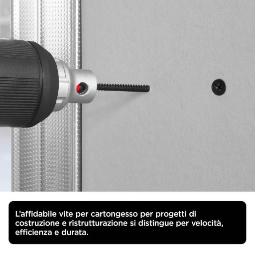 kwb Gipszkartón Csavar 3.9x25mm PH2 350db Fekete Foszfátozott Finom Menet