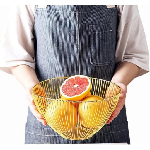 Zlatý Košík na Ovocie s Potravinárskym Povlakom, 25x14 cm