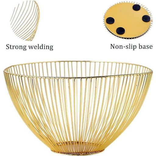 Zlatý Košík na Ovocie s Potravinárskym Povlakom, 25x14 cm