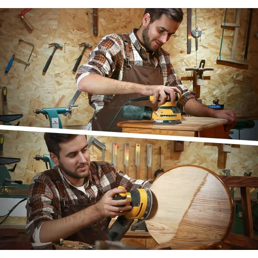 Selead 120 darabos csiszolópapír szett 125mm 8 lyukas P40-600 szemcseméret