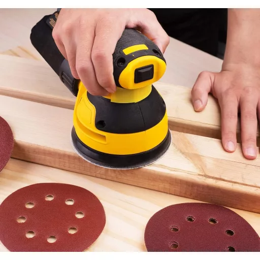 Selead 120 darabos csiszolópapír szett 125mm 8 lyukas P40-600 szemcseméret