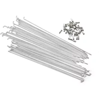   Spițe LUXUS pentru bicicletă, 36 buc, 2mm, oțel 14G, MTB, trekking, e-bike, cu nipluri metalice galbene