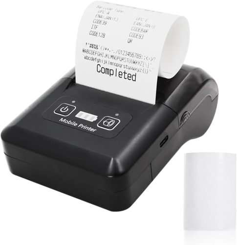 Imprimantă termică de chitanțe Bisofice 58 mm, wireless - Bluetooth + USB - Compatibilă iOS, Android, Windows - Horeca, Retail