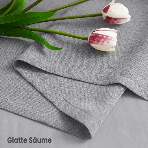 WOLTU 2 darabos függöny szett, modern voile függöny 135x225 cm, szürke