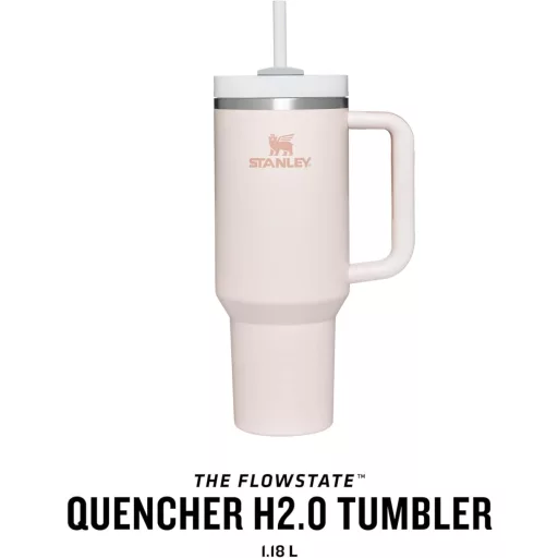 STANLEY Quencher H2.0 Flowstate 1,2L Termikus Ivópalack Rozsdamentes Acél Rózsaszín - 1,180 ml, Pink Quarts, Core