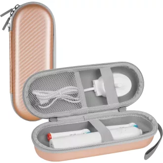   Etui pentru periuță de dinți electrică LOPHE, husă de protecție portabilă pentru călătorii cu accesorii, auriu