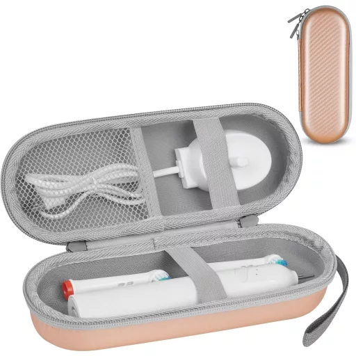 Etui pentru periuță de dinți electrică LOPHE, husă de protecție portabilă pentru călătorii cu accesorii, auriu