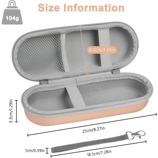 LOPHE Elektromos Fogkefe Tok Utazáshoz, Hordozható Védőtok Kiegészítőkkel Arany