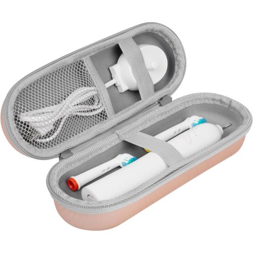 LOPHE Elektromos Fogkefe Tok Utazáshoz, Hordozható Védőtok Kiegészítőkkel Arany