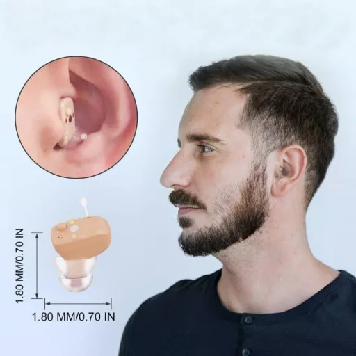 Amplificator auditiv Joerres pentru TV și conversații - Argintiu-alb și culoarea pielii