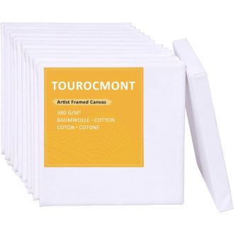   TOUROCMONT set zateznih okvira, 10 komada, 20x20 cm, za slikanje na platnu