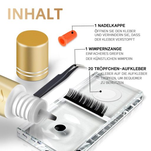 Adeziv pentru Gene Eveellyn 5ml - Uscare Rapidă, Fixare Puternică, Inodor