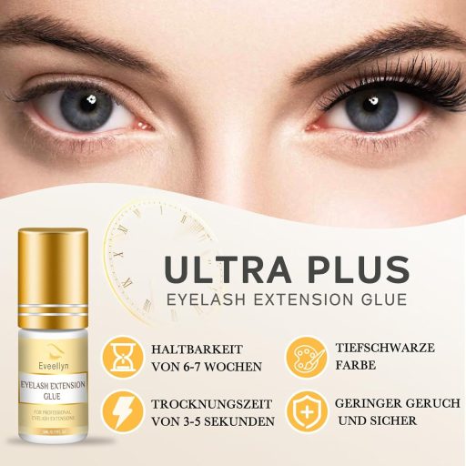 Adeziv pentru Gene Eveellyn 5ml - Uscare Rapidă, Fixare Puternică, Inodor