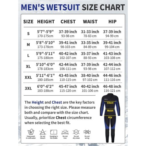 Owntop 3/2 mm neoprén wetsuit elöl cipzárral, nyújtható búvárkodási ruha férfiaknak és nőknek