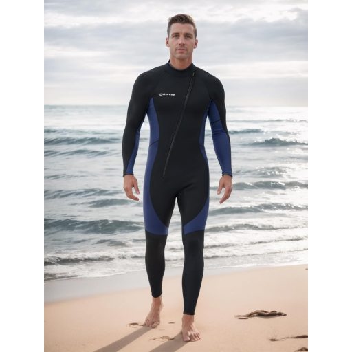 Owntop 3/2 mm neoprén wetsuit elöl cipzárral, nyújtható búvárkodási ruha férfiaknak és nőknek