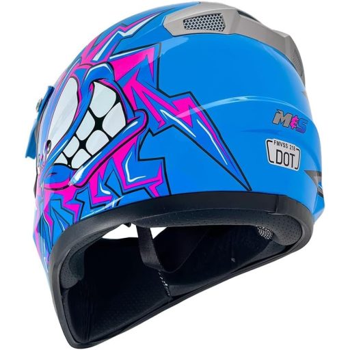 Cască Moto Cross Integrală MoHelmHui pentru Copii cu Carcasă ABS, Cască Enduro Dirt Bike cu Mănuși