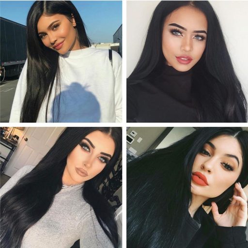 Juziviee dlhá čierna dámska syntetická parochňa na kostým karneval Halloween