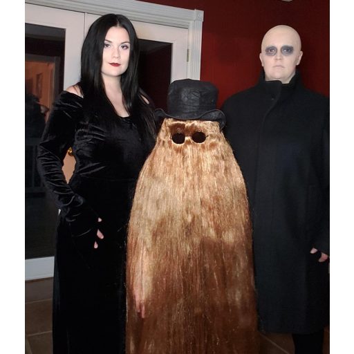 Perucă lungă neagră de damă Juziviee, sintetică, pentru costum, carnaval, Halloween.