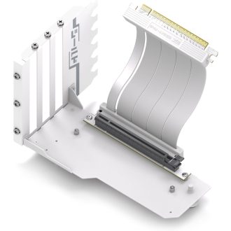   EZDIY-FAB Függőleges GPU Tartó PCIe 4.0 Riser Kábellel - 115mm Fehér Shield Sorozat RTX40 Kártyákhoz - Teljes PCIe Slotokhoz