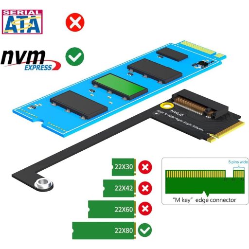 ROG Ally kézi konzol SSD bővítő adapter - 2230-ról 2280-ra, NVME M.2 PCIe 4.0