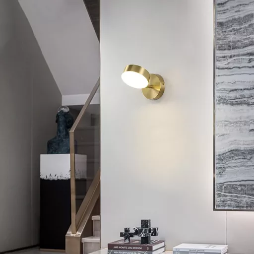 KRUIHAN LED Fali Lámpa 350° Forgó Modern Három Szín Hálószoba Nappali Fürdőszoba