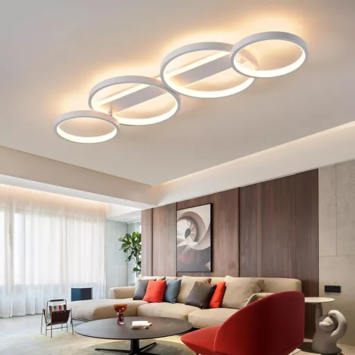 Lampă de plafon LED MYCUL, cu intensitate reglabilă, telecomandă și control prin aplicație, 48W