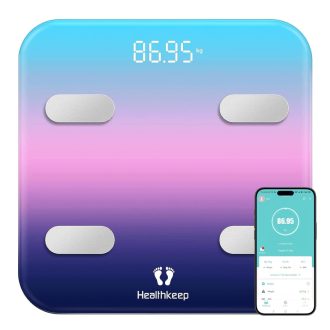   Healthkeep Bluetooth Személyi Mérleg 180kg, LED Kijelzővel iOS Android Apphoz