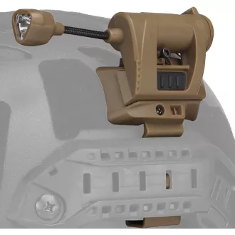   Gunyoo Taktikai Sisak Lámpa 4 Üzemmóddal - Zöld/Piros/Fehér/IR LED Hajlítható Nyakkal - Vadászathoz, Airsoft Játékhoz, Túrázáshoz