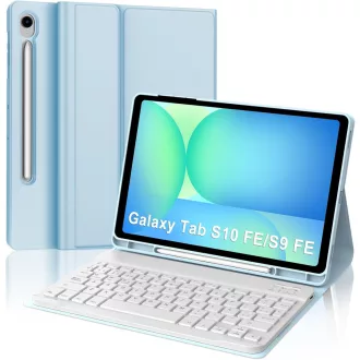   JADEMALL Samsung Galaxy Tab S9 FE 10.9" Billentyűzet Tok Bluetooth Olasz QWERTY