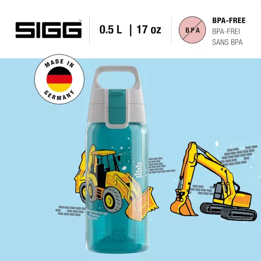 SIGG Viva One gyerekitalos palack 0,5L szódásodó szivárgatásmentes - 2 Builders, 2 special edition