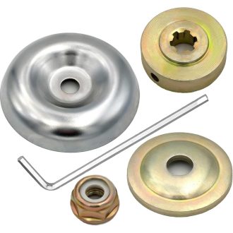   vivita Súprava náhradných dielov pre krovinorezy - 5-dielna kovová sada adaptérov na upevnenie nožov, kompatibilná s benzínovými krovinorezmi, kosačkami a vyžínačmi.