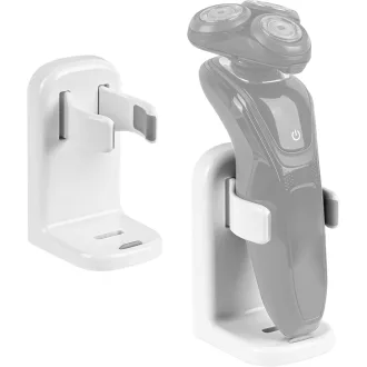   Linkidea Samolepiaci Držiak na Holiaci Strojček - Nástenný Úložný Priestor do Kúpeľne Bez Vŕtania pre Philips Norelco Série 2400 a 7000, Biely