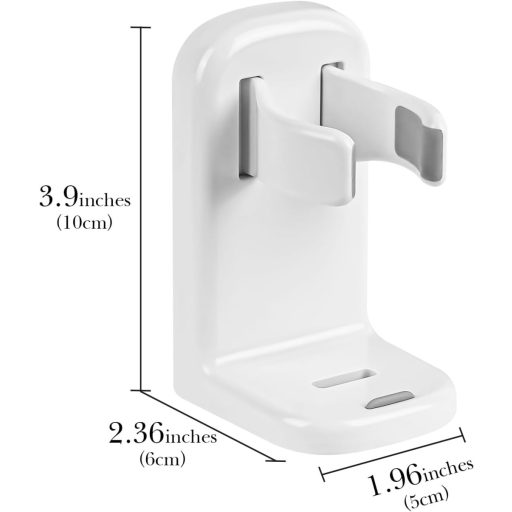 Linkidea Öntapadós Villanyborotva Tartó - Fúrás Nélküli Fürdőszobai Fali Tároló Philips Norelco 2400 és 7000 Sorozathoz, Fehér