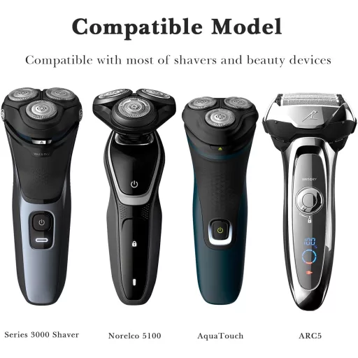 Linkidea Öntapadós Villanyborotva Tartó - Fúrás Nélküli Fürdőszobai Fali Tároló Philips Norelco 2400 és 7000 Sorozathoz, Fehér