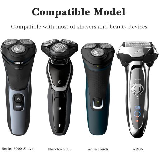 Linkidea Öntapadós Villanyborotva Tartó - Fúrás Nélküli Fürdőszobai Fali Tároló Philips Norelco 2400 és 7000 Sorozathoz, Fehér