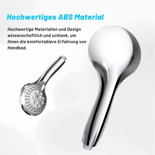 VEHHE Esőzuhany 5 funkciós vízspórlós zuhanyfej krómozott magas nyomás