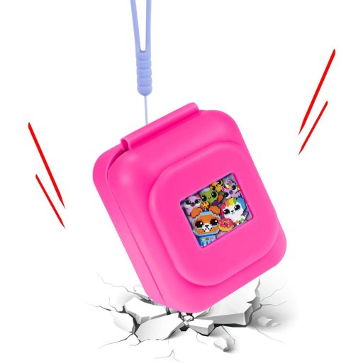 Gaga city Silikónové Puzdro pre Digitálneho Maznáčika Bitzee - Ružové Prenosné Ochranné Puzdro s Rukoväťou - Kompatibilné s Modelom 2023