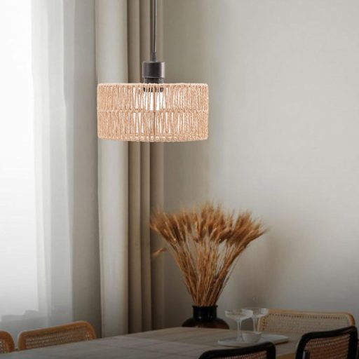 Abajur împletit din hârtie Sharplace, lampă suspendată decorativă pentru grădină, nuntă, petrecere