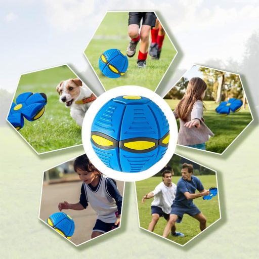 MagiSel Interaktív Kutyajáték Repülő Korong - Kék Frisbee Labda Minden Kutyafajtának, Hordozható Játékeszköz Háziállatoknak, 180g