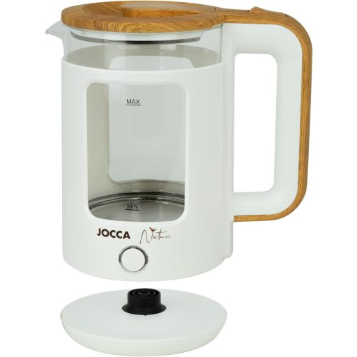 Jocca Nature Line Vízforraló 1,8L Boroszilikát Üveg 1500W Fehér