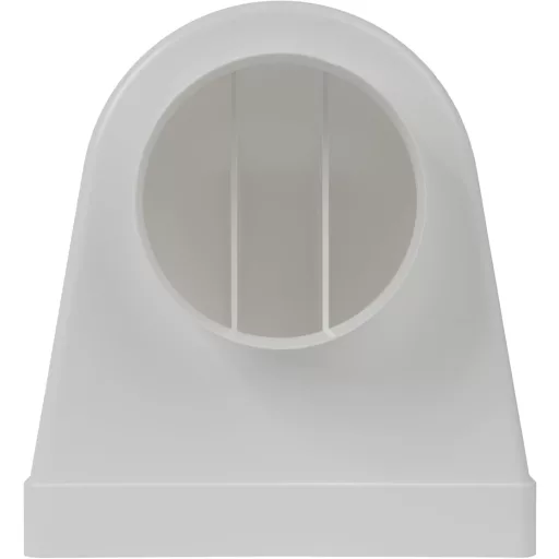 Repa Market Racord conductă plată-rotundă 90° 220x90mm - Diametru 125mm Ventilație Aer Condiționat Încălzire Răcire Plastic