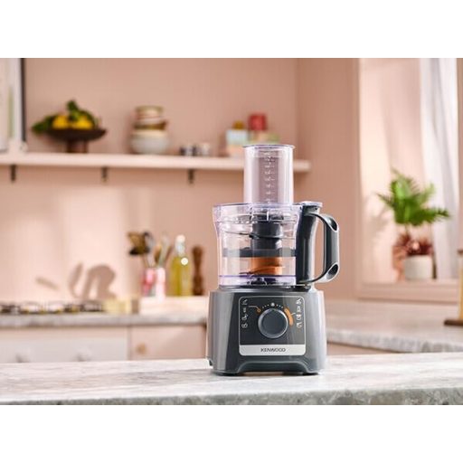 Kenwood Multipro Compact FDP31.020GY Model 2023, Food Processor with 2 Processing Speeds + Pulse, Bowl 2.1 L, Electric Vegetable Cutter for Chopping, Grating and Kneading, 800 W