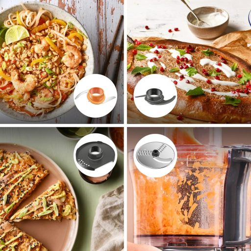 Kenwood Multipro Compact FDP31.020GY Model 2023, Food Processor with 2 Processing Speeds + Pulse, Bowl 2.1 L, Electric Vegetable Cutter for Chopping, Grating and Kneading, 800 W