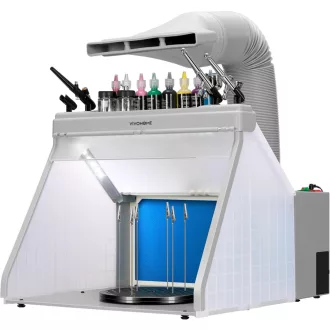   VIVOHOME Airbrush Kivonatrendszer LED Világítással és Forgóasztallal